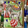 Circus Elephant Greeting Card